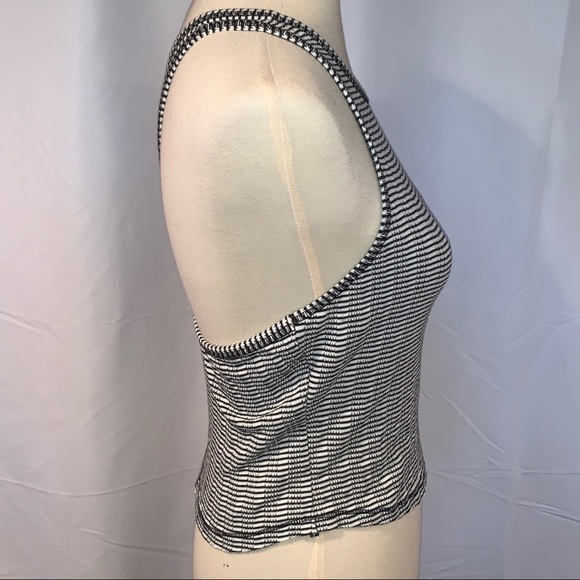 NWT - Free People Jacquard Stripe Crop Tank Top - Picture 7 of 9